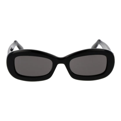 GCDS Unisex Black Plastic Sunglasses with Grey Lenses