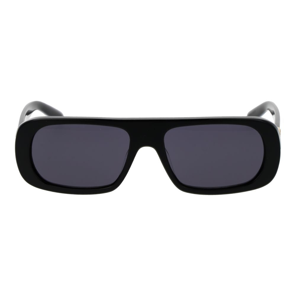 GCDS Unisex Black Plastic Sunglasses with Grey Lenses