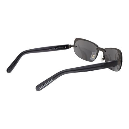 GCDS Unisex Sunglasses – Gunmetal Cat Eye, Grey Mirrored Lenses