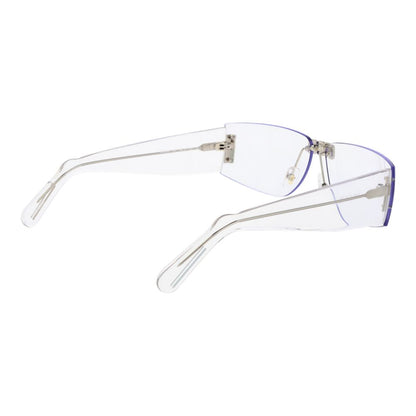 GCDS Unisex Transparent Plastic Sunglasses – Rimless Rectangle Design