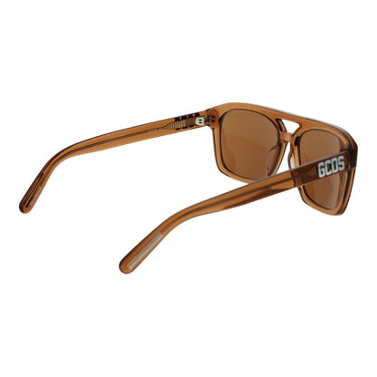 GCDS Unisex Sunglasses – Stylish Brown Square Frame