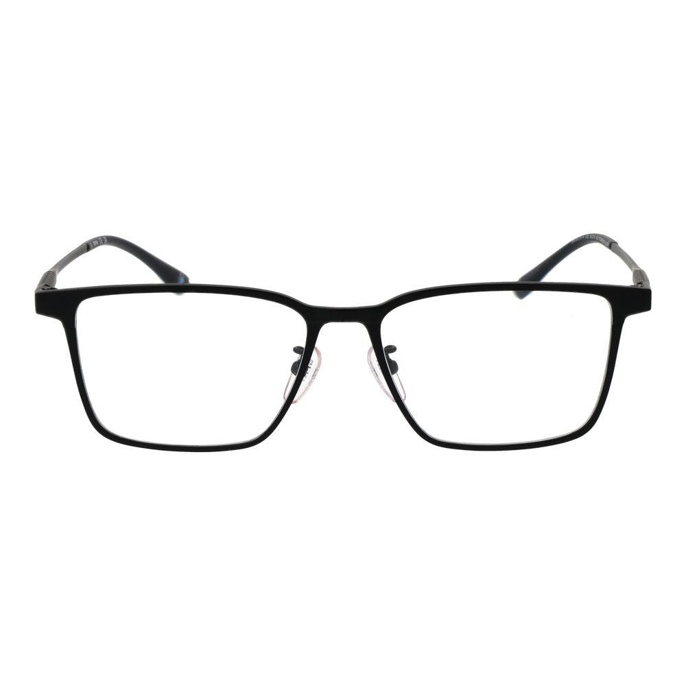 BMW Men’s Black Titanium Optical Glasses – Rectangle Frame