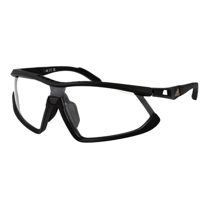 Adidas Unisex Sunglasses – Black Half-Rim Frame, Yellow Mirrored Lenses