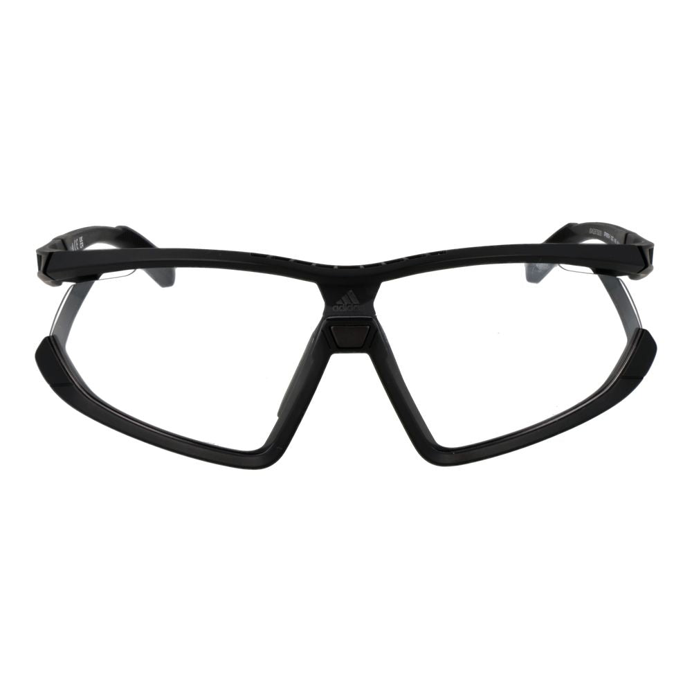 Adidas Unisex Sunglasses – Black Half-Rim Frame, Yellow Mirrored Lenses