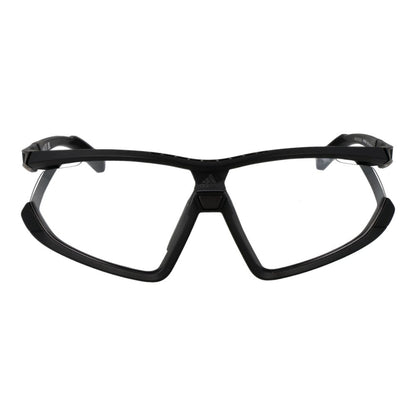 Adidas Unisex Sunglasses – Black Half-Rim Frame, Yellow Mirrored Lenses