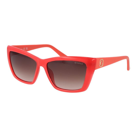 Guess Women’s Sunglasses – Rose Cat Eye Frame, Grey Lenses