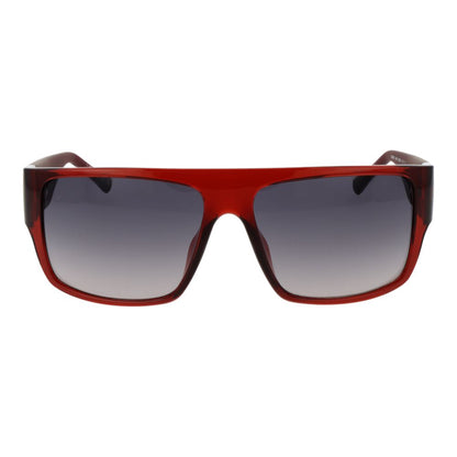 Guess Men’s Sunglasses – Red Square Frame, Grey Gradient Lenses