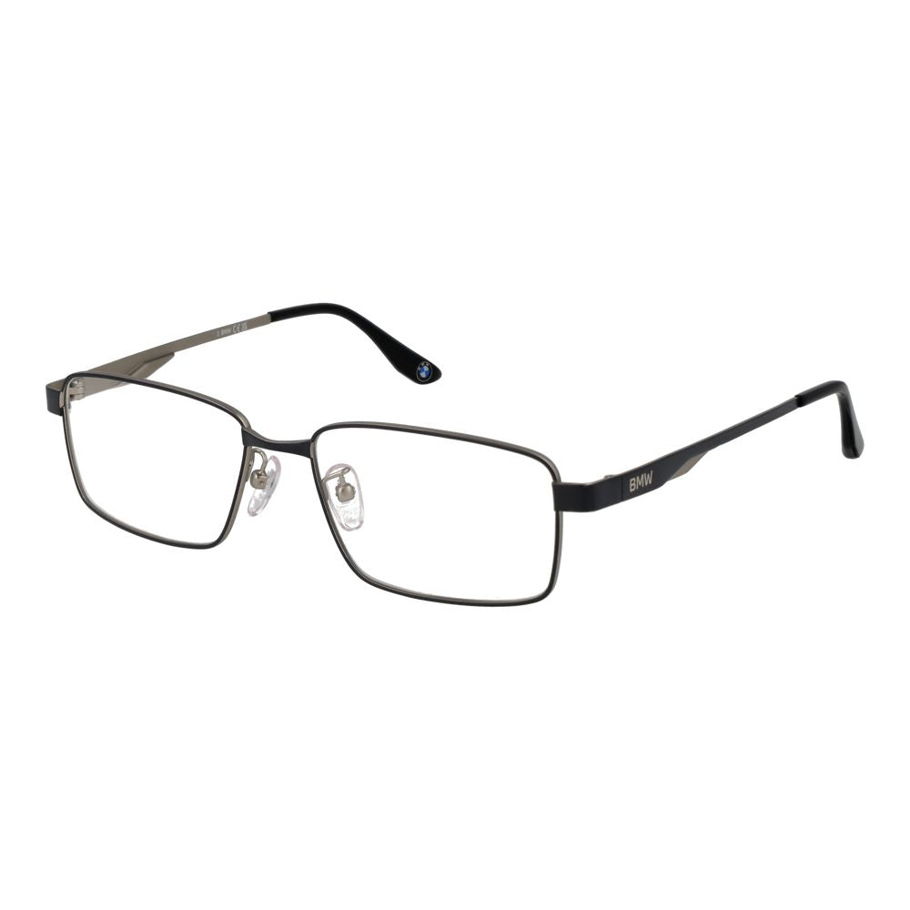 BMW Men's Optical Glasses – Gunmetal Square Frame, 56mm