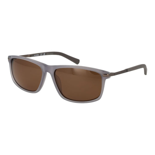 Harley-Davidson Men's Sunglasses – Grey Rectangle Frame, Brown Polarized Lenses