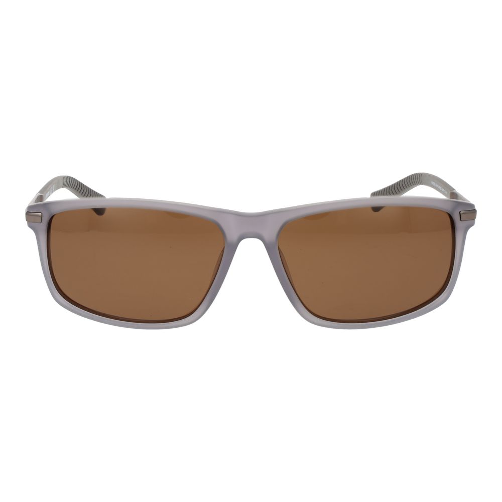 Harley-Davidson Men's Sunglasses – Grey Rectangle Frame, Brown Polarized Lenses