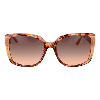 Marciano by Guess Women's Sunglasses – Multicolor Butterfly Frame, Coral Gradient Lenses