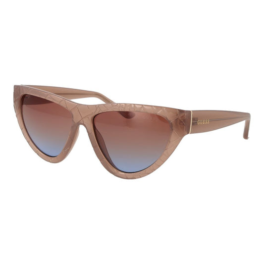 Guess Women’s Sunglasses – Beige Cat Eye Frame, Rose Gradient Lenses