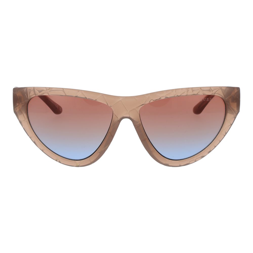 Guess Women’s Sunglasses – Beige Cat Eye Frame, Rose Gradient Lenses