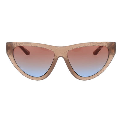 Guess Women’s Sunglasses – Beige Cat Eye Frame, Rose Gradient Lenses