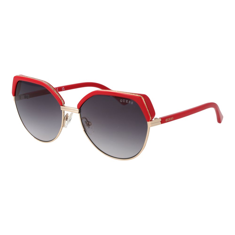 Guess Women’s Sunglasses – Gold Round Frame, Grey Gradient Lenses