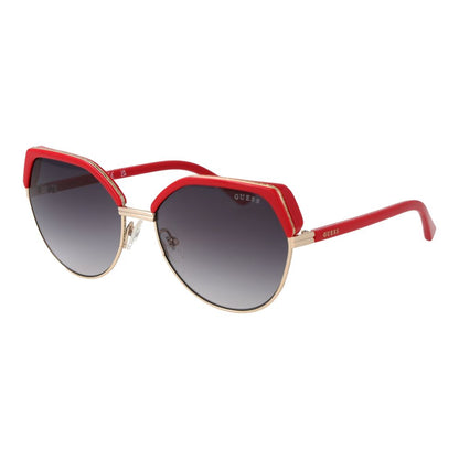 Guess Women’s Sunglasses – Gold Round Frame, Grey Gradient Lenses