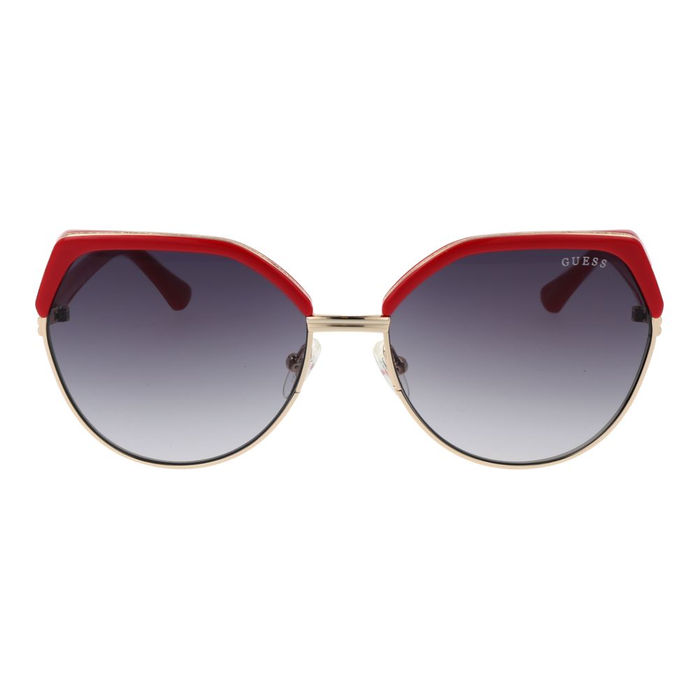 Guess Women’s Sunglasses – Gold Round Frame, Grey Gradient Lenses