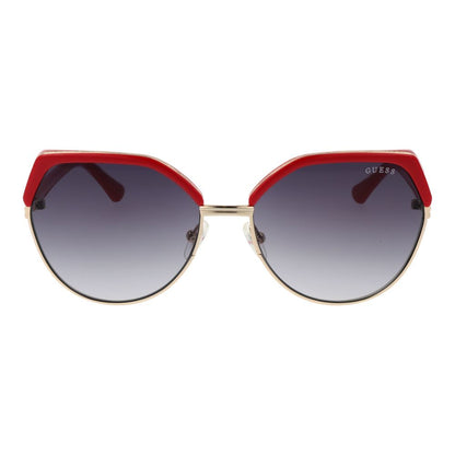 Guess Women’s Sunglasses – Gold Round Frame, Grey Gradient Lenses