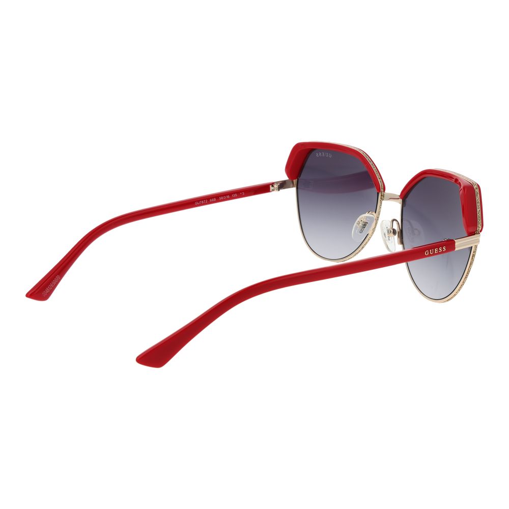 Guess Women’s Sunglasses – Gold Round Frame, Grey Gradient Lenses