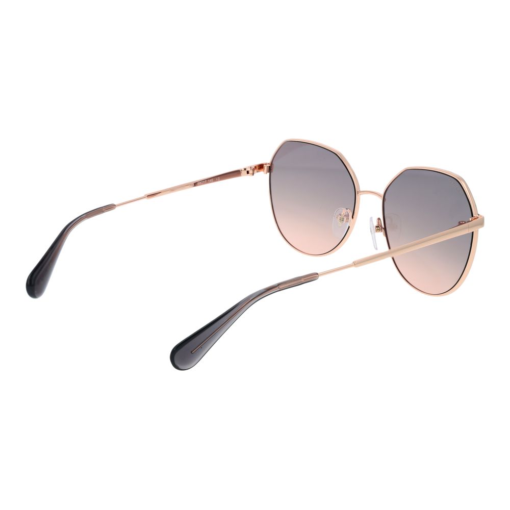 Max & Co Women’s Sunglasses – Rose Gold Full-Rim Frame, Grey Gradient Lenses