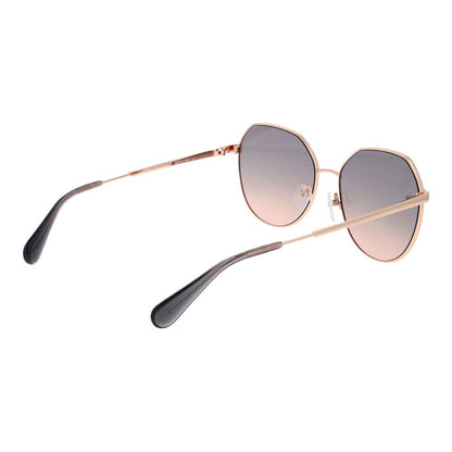 Max & Co Women’s Sunglasses – Rose Gold Full-Rim Frame, Grey Gradient Lenses