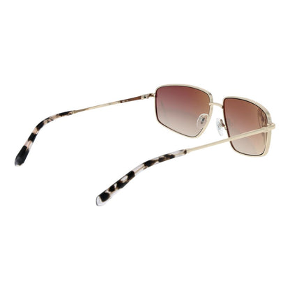 Guess Women’s Sunglasses – Gold Rectangle Frame, Brown Gradient Lenses