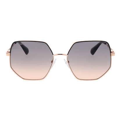 Max & Co Women's Sunglasses – Rose Gold Metal Frame, Black Gradient Lenses