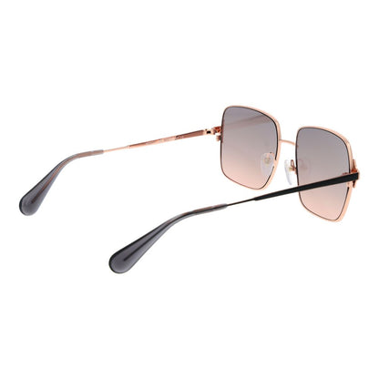 Max & Co Women’s Sunglasses – Rose Gold Square Frame, Grey Gradient Lenses