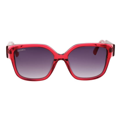 Max & Co Women's Sunglasses – Rose Butterfly Frame, Purple Gradient Lenses