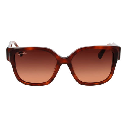 Max & Co Women's Brown Plastic Sunglasses – Butterfly Full-Rim Style