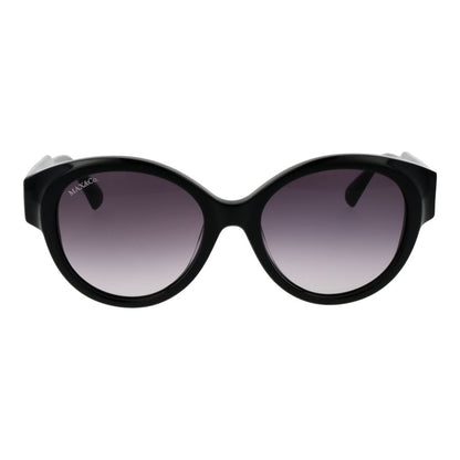 Max & Co Women’s Sunglasses – Black Round Frame, Grey Gradient Lenses