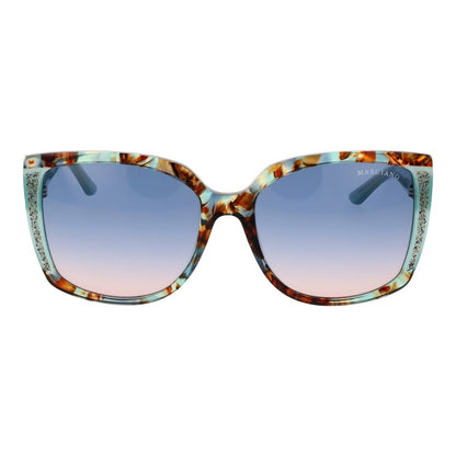 Marciano by Guess Women’s Sunglasses – Multicolour Butterfly Frame, Blue Gradient Lenses