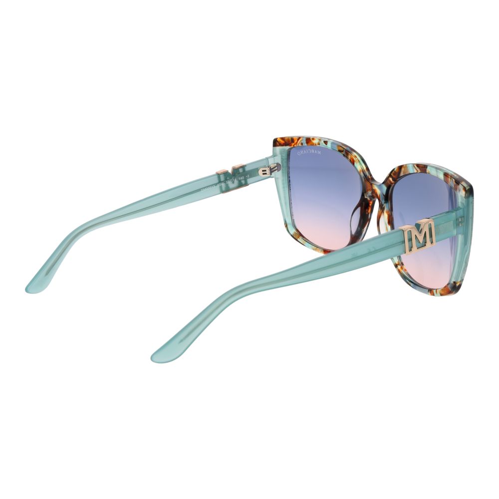 Marciano by Guess Women’s Sunglasses – Multicolour Butterfly Frame, Blue Gradient Lenses