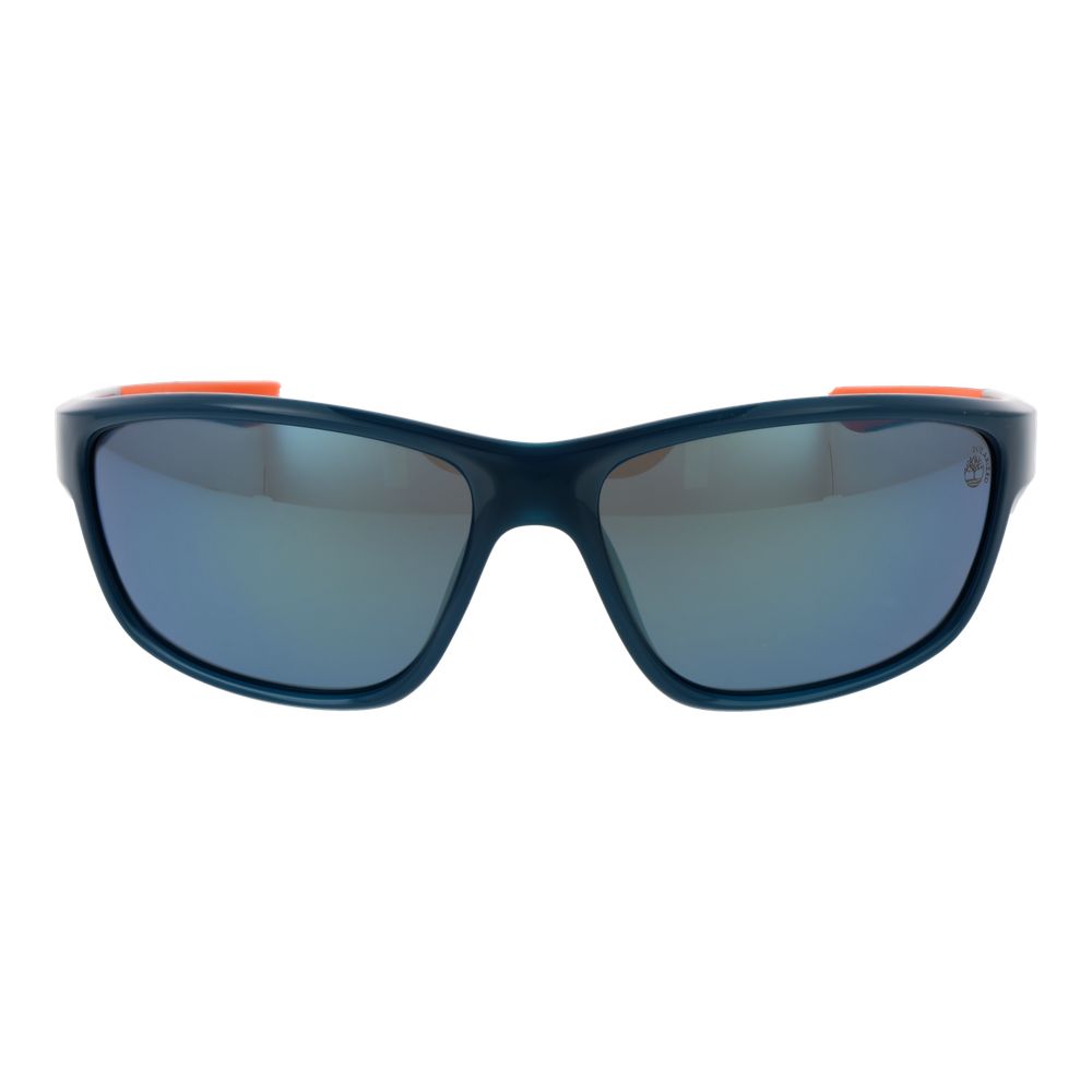 Timberland Men’s Sunglasses – Blue Full-Rim Frame, Polarized Lenses