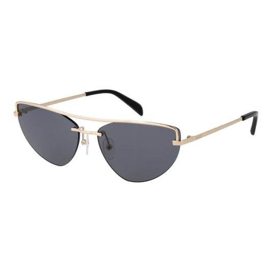 Emilio Pucci Women’s Sunglasses – Gold Cat Eye Frame, Grey Lenses