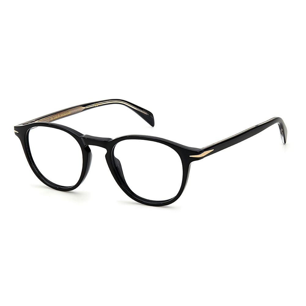 David Beckham Men’s Optical Glasses – Black Round Frames