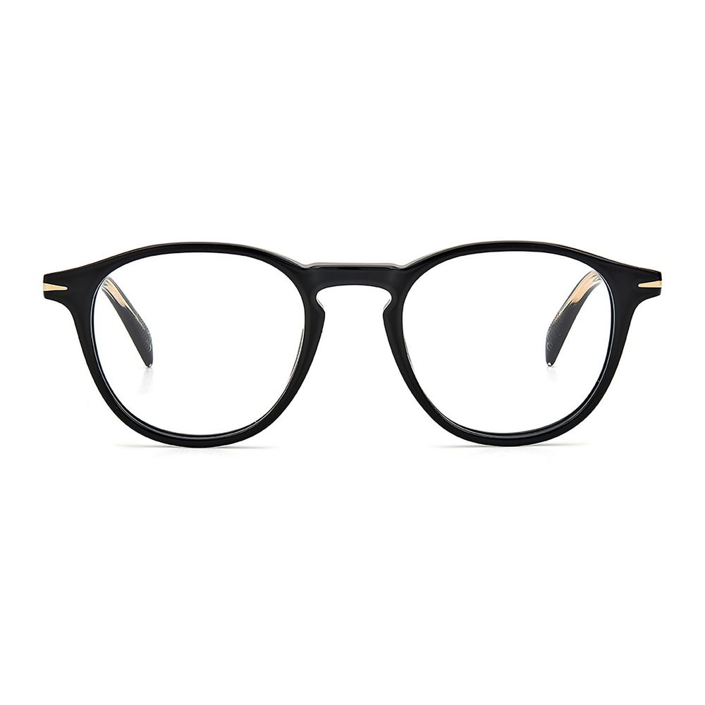 David Beckham Men’s Optical Glasses – Black Round Frames