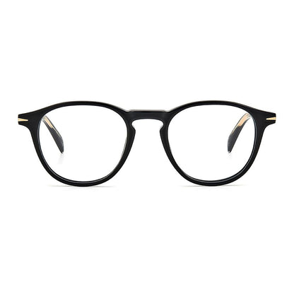 David Beckham Men’s Optical Glasses – Black Round Frames