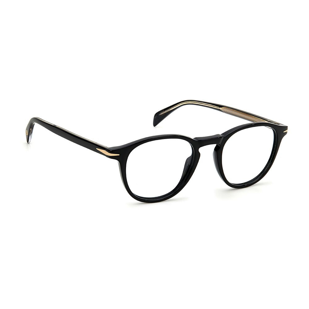 David Beckham Men’s Optical Glasses – Black Round Frames