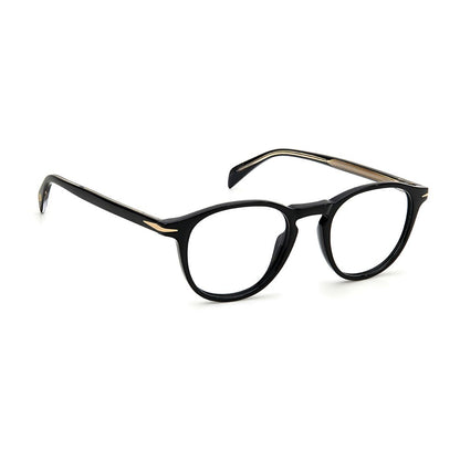 David Beckham Men’s Optical Glasses – Black Round Frames