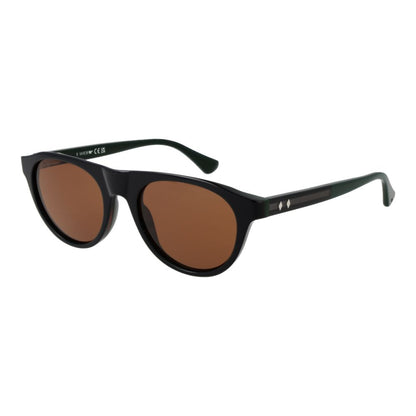Web Bicolor Acetate Sunglasses – Green Panto Frame, Brown Lenses