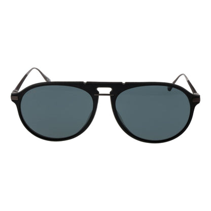 Web Black Titanium Sunglasses – Men’s Aviator Style, Grey Polarized Lenses