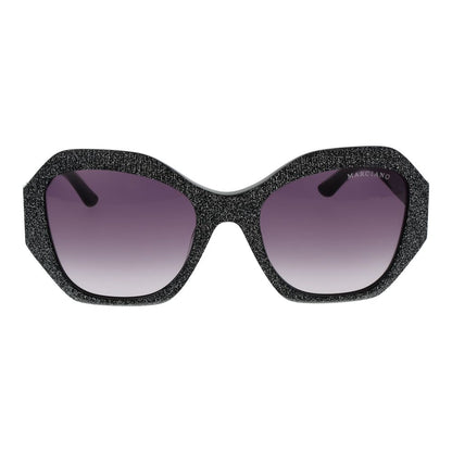 Marciano by Guess Women’s Sunglasses – Black Butterfly Frame, Purple Gradient Lenses