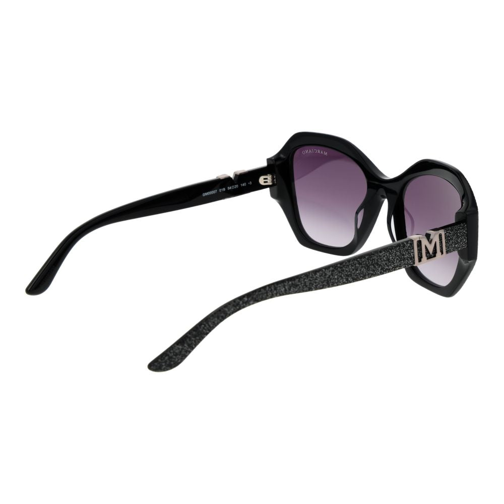 Marciano by Guess Women’s Sunglasses – Black Butterfly Frame, Purple Gradient Lenses
