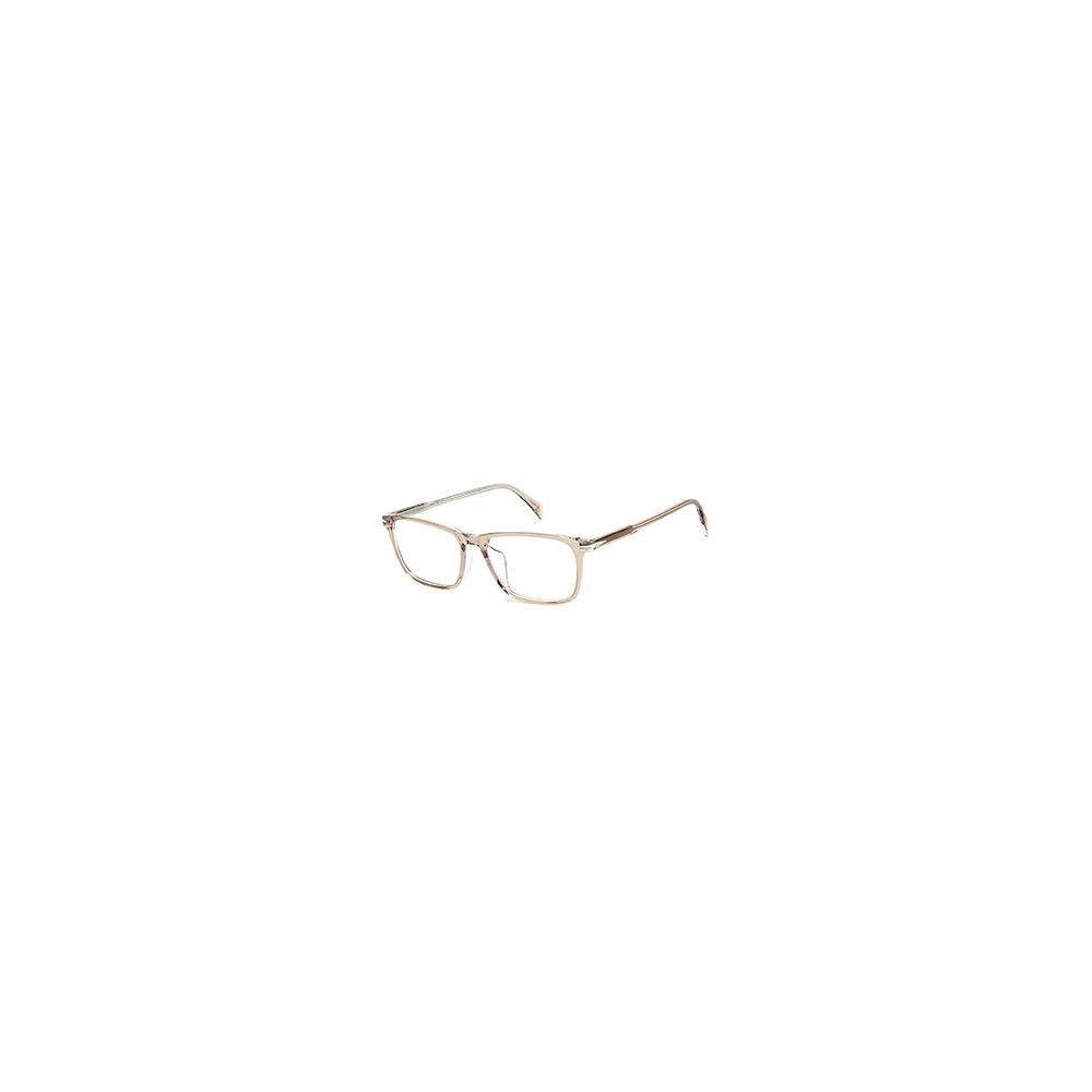 David Beckham Men's Optical Glasses – Beige Rectangle Frame