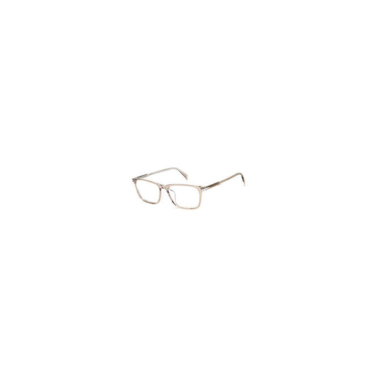 David Beckham Men's Optical Glasses – Beige Rectangle Frame
