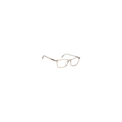 David Beckham Men's Optical Glasses – Beige Rectangle Frame