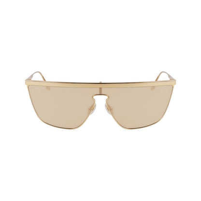 Victoria Beckham Women’s Sunglasses – Gold Full-Rim Frame, Mirrored Lenses
