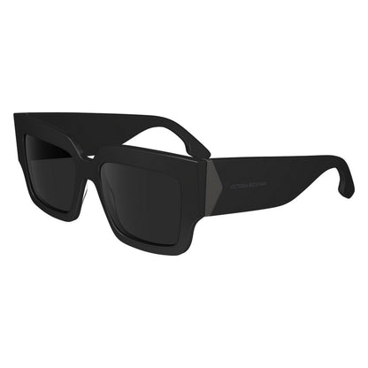 Victoria Beckham Women’s Sunglasses – Black Trapezium Frame, Grey Lenses