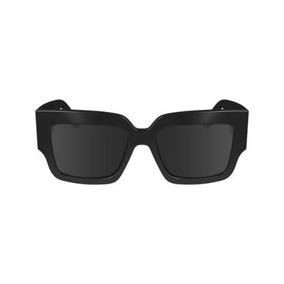 Victoria Beckham Women’s Sunglasses – Black Trapezium Frame, Grey Lenses
